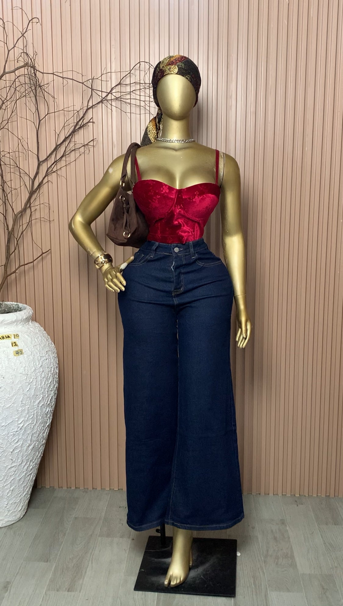 SIZE8,10&12 ARIA12 Length40 Baggy Jean