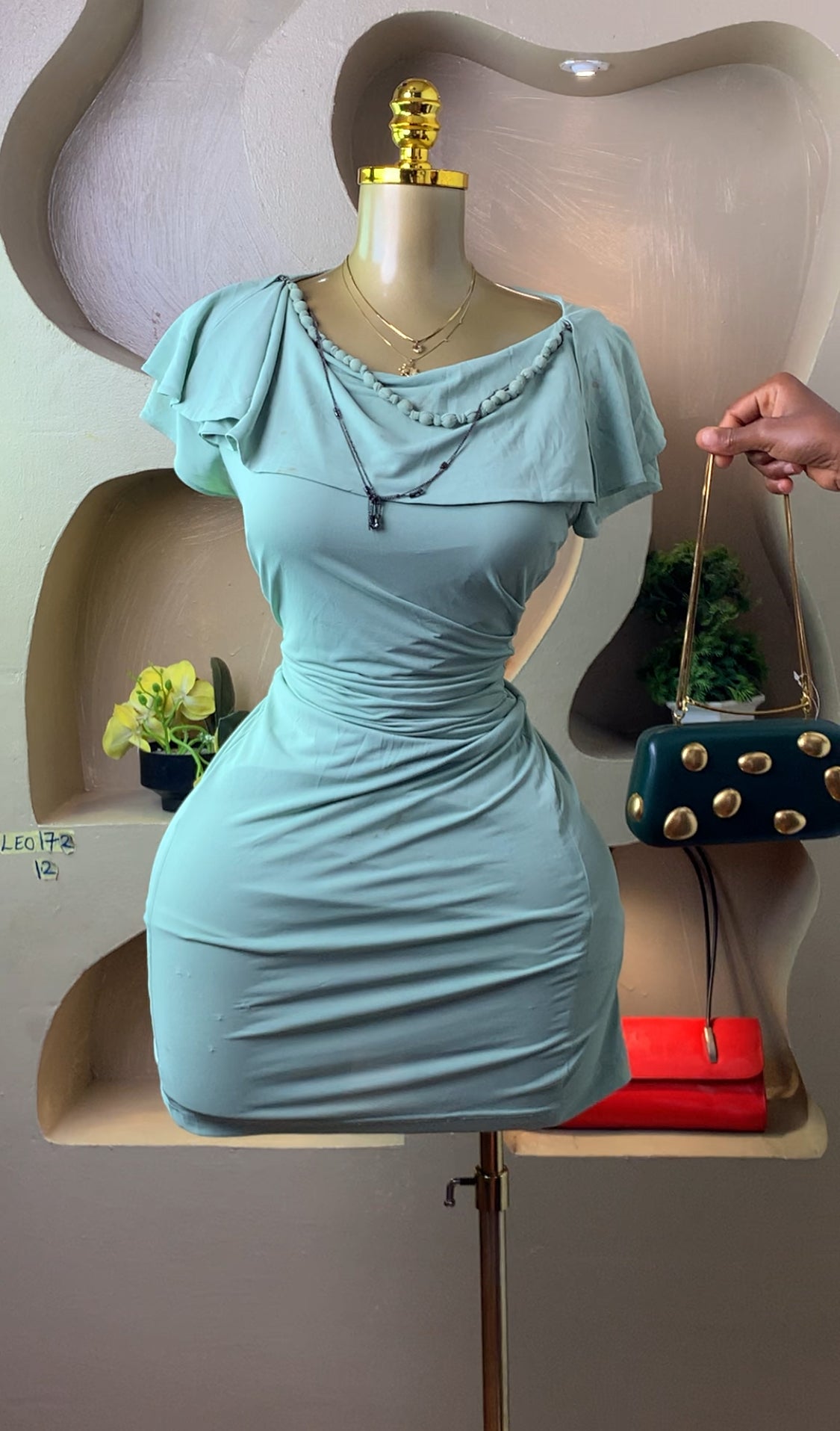 LEO172 GREEN DRESS SIZE12