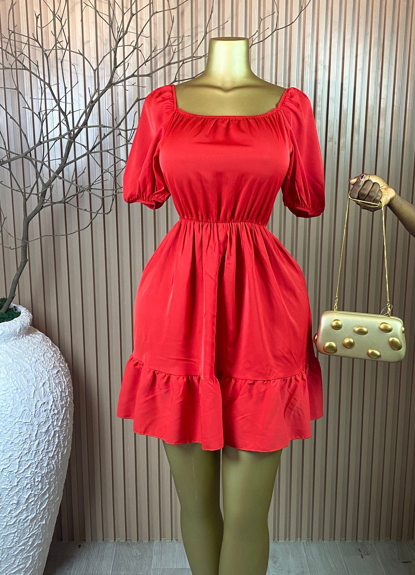 SIZE6,8 TIPSY RED DRESS5 LENGTH32