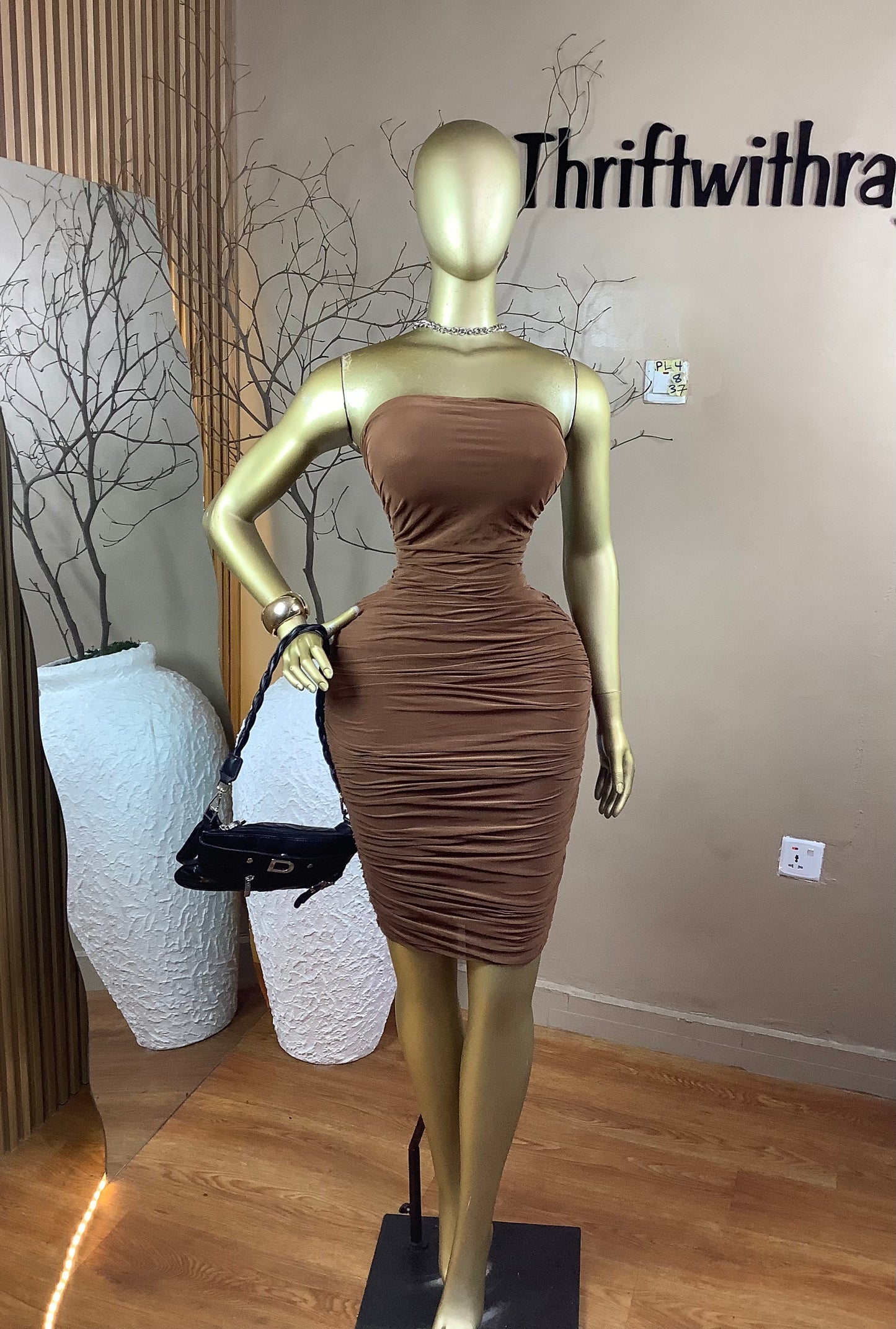 SIZE10 Pearl4 Length37(brown)