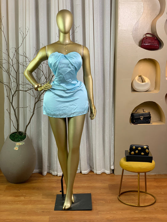 TIFE11 SIZE12 Light blue DRESS Length30