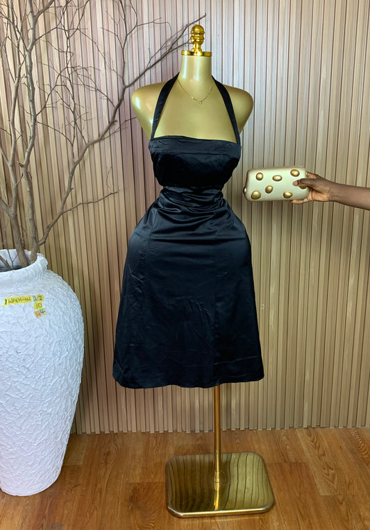 1WALK-IN22 SIZE10 Length44 Black dress