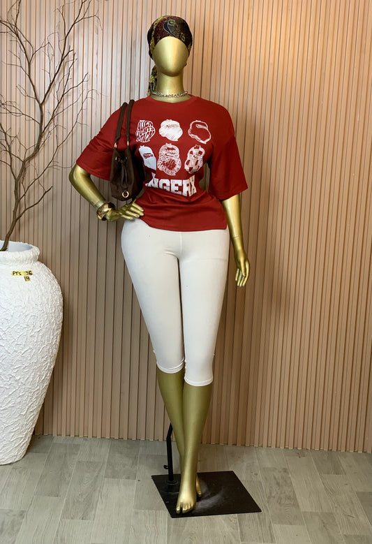 PTS36 SIZE14 Brand new burgundy&white polo T shirt