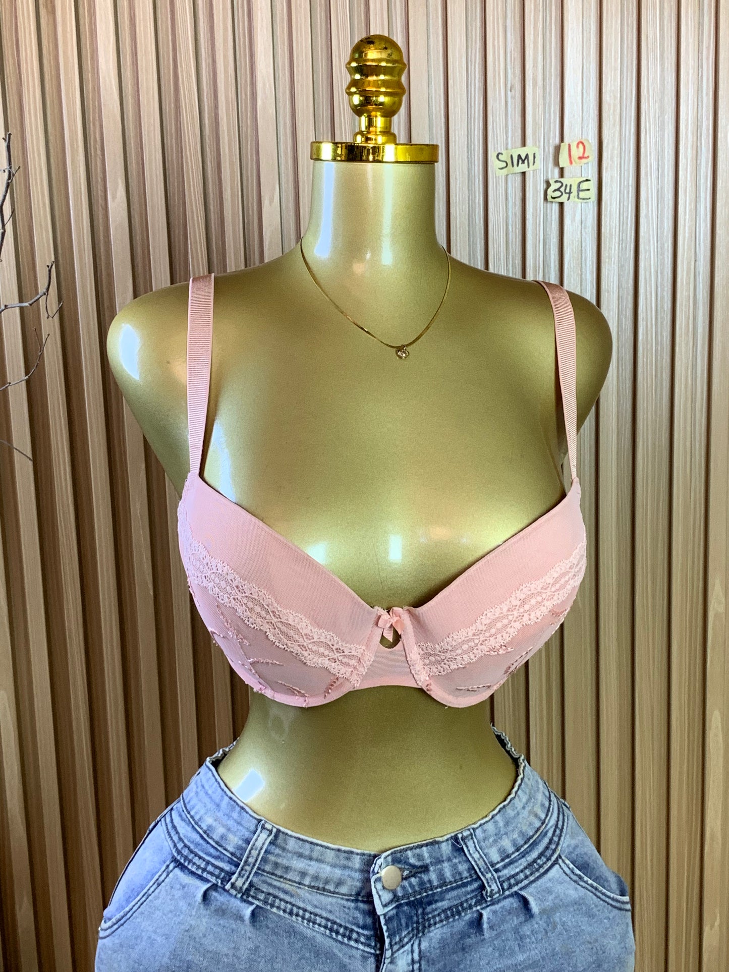 SIMI12 SIZE34E(Pink bra only)