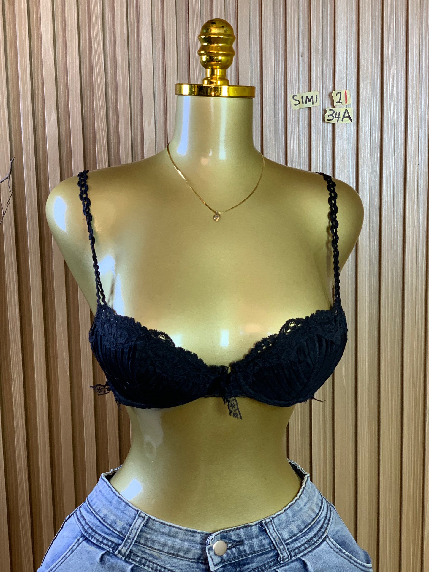 SIMI21 SIZE34A(Black bra only)