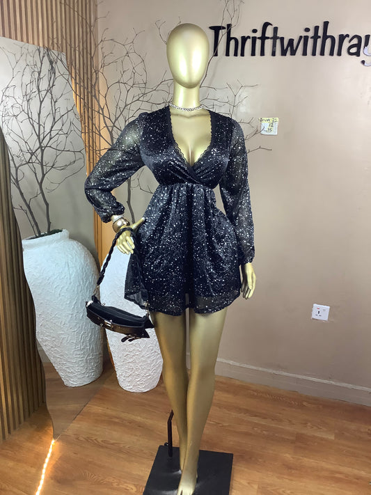 SIZE12 Diva32 Length35(black with a touch of silver)