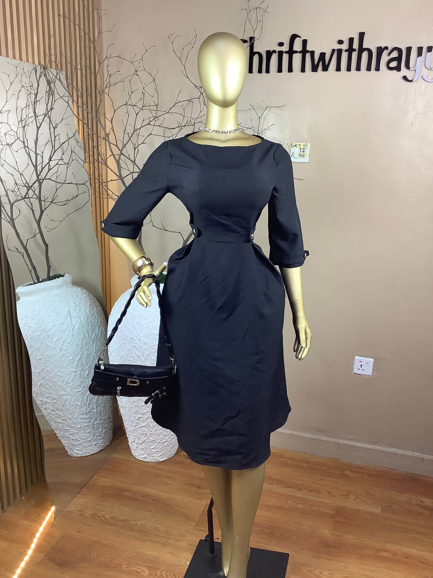 SIZE12 SKY15 Length46(black)