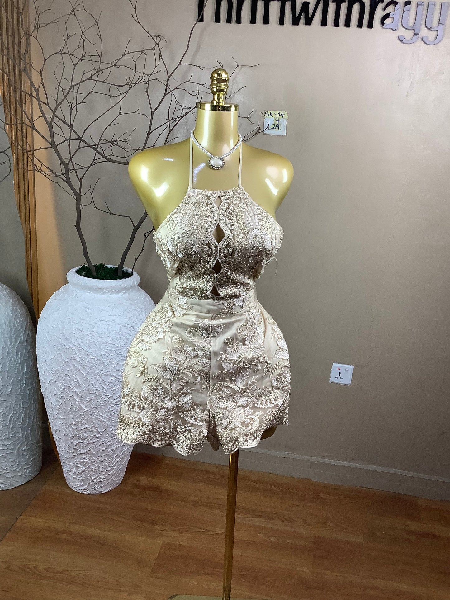 SIZE4 SKY34 Length29(Playsuit)