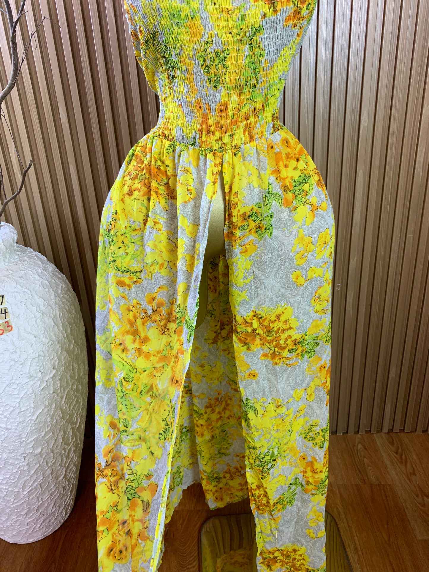 OPE7 SIZE14 Length53 floral dress