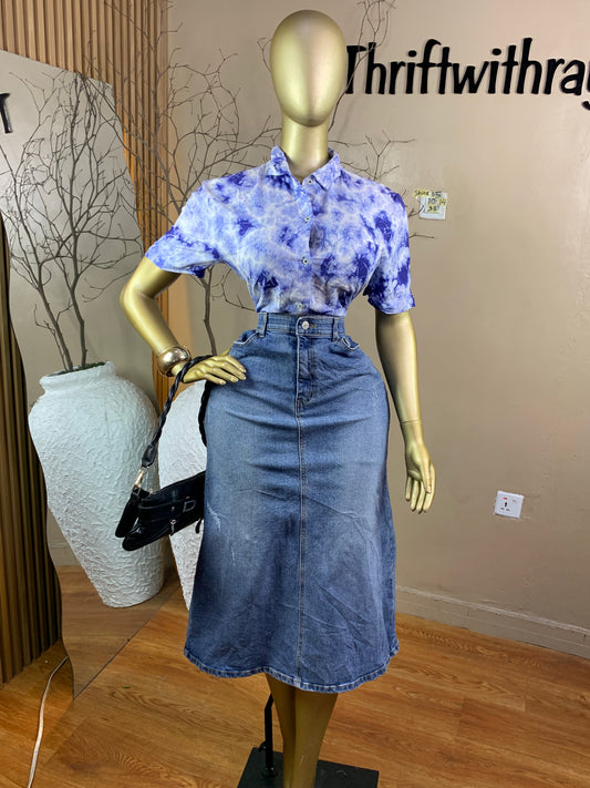 SIZE14 Shine85 Length33(Skirt only)