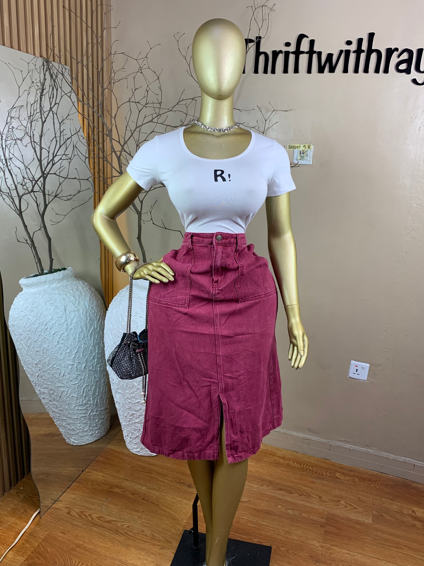 SIZE14 Bright98 Length28(Skirt only)