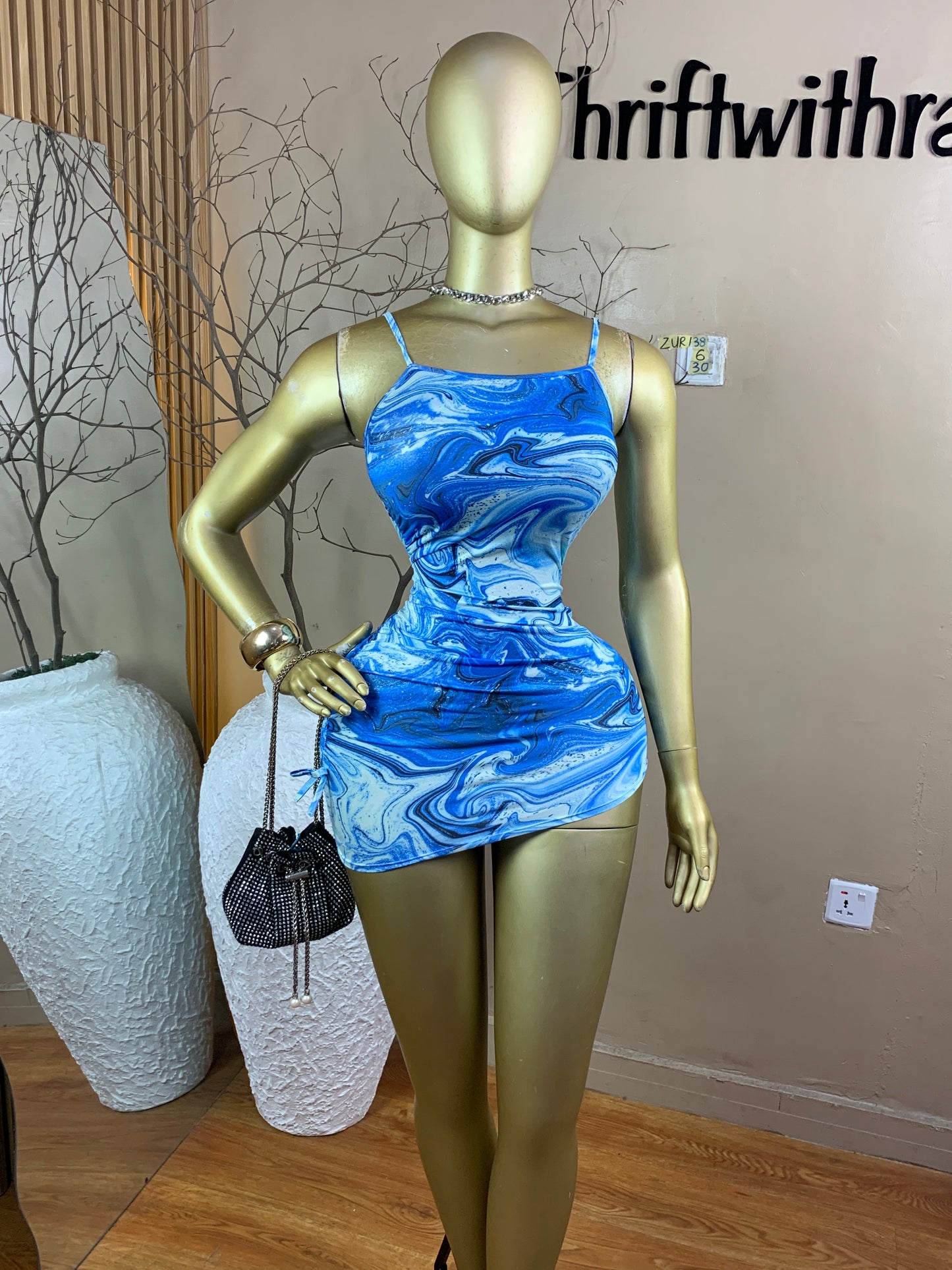 SIZE6 ZURI38 Length30(blue)