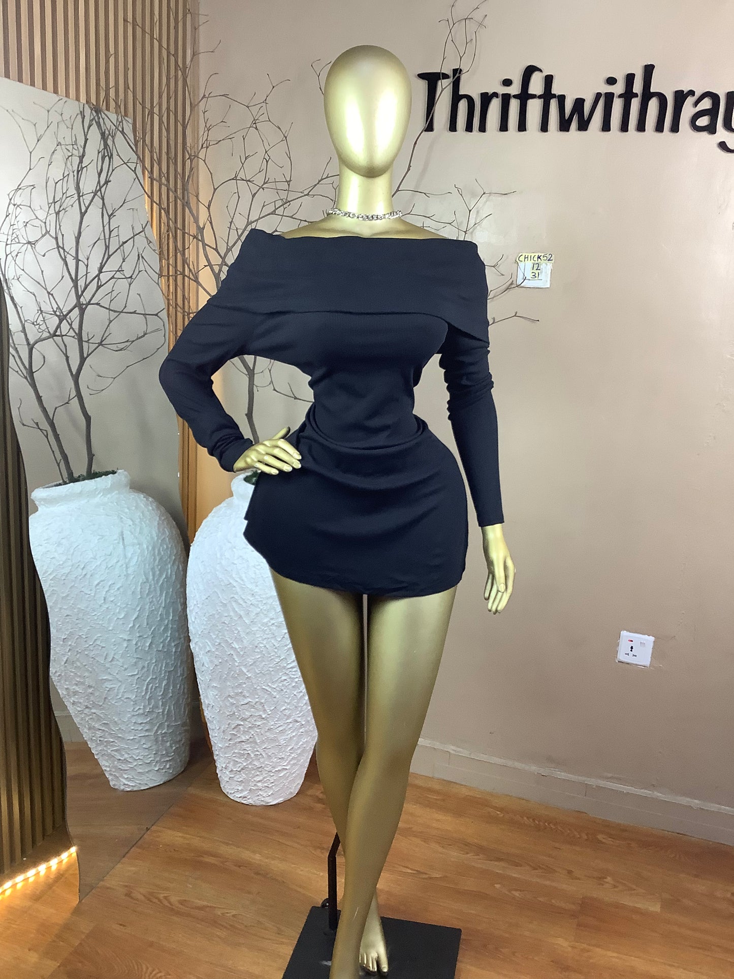 SIZE12 Chick52 Length31(Black)