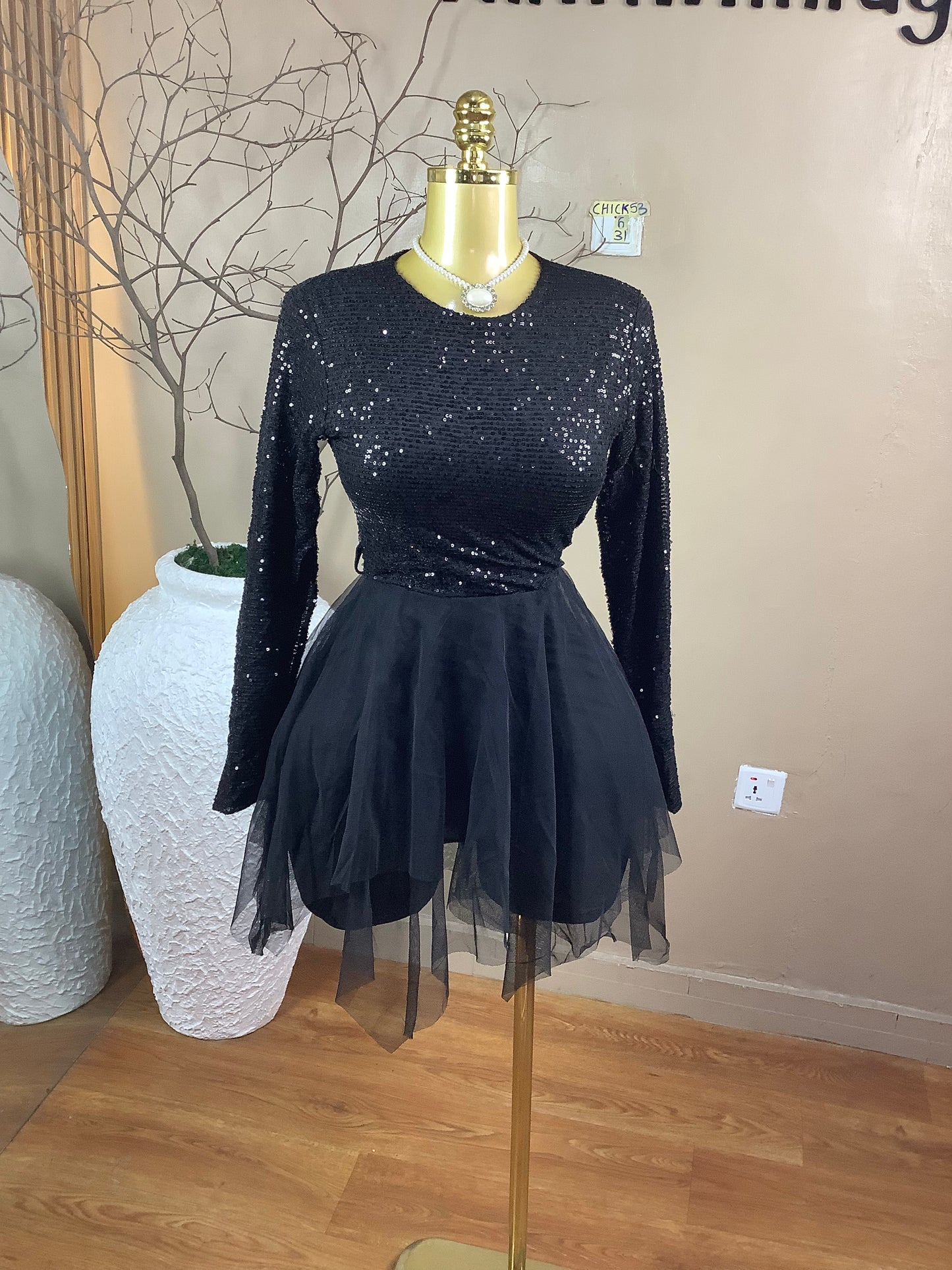 SIZE6 Chick53 Length31(Black)