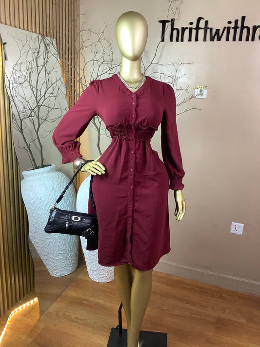SIZE8 Slay15 Length43(Burgundy)