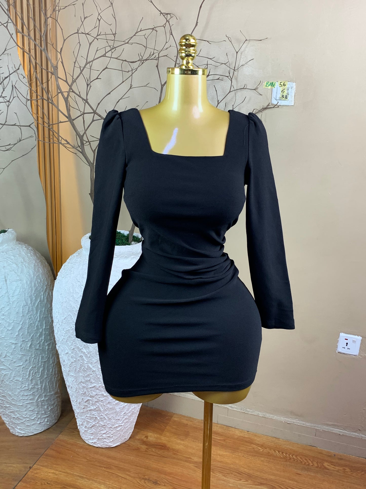 SIZE6 BABE56 Length33(black)