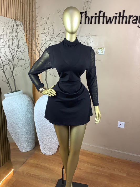 SIZE14 Slay39 Length39(Black)(Free dress)