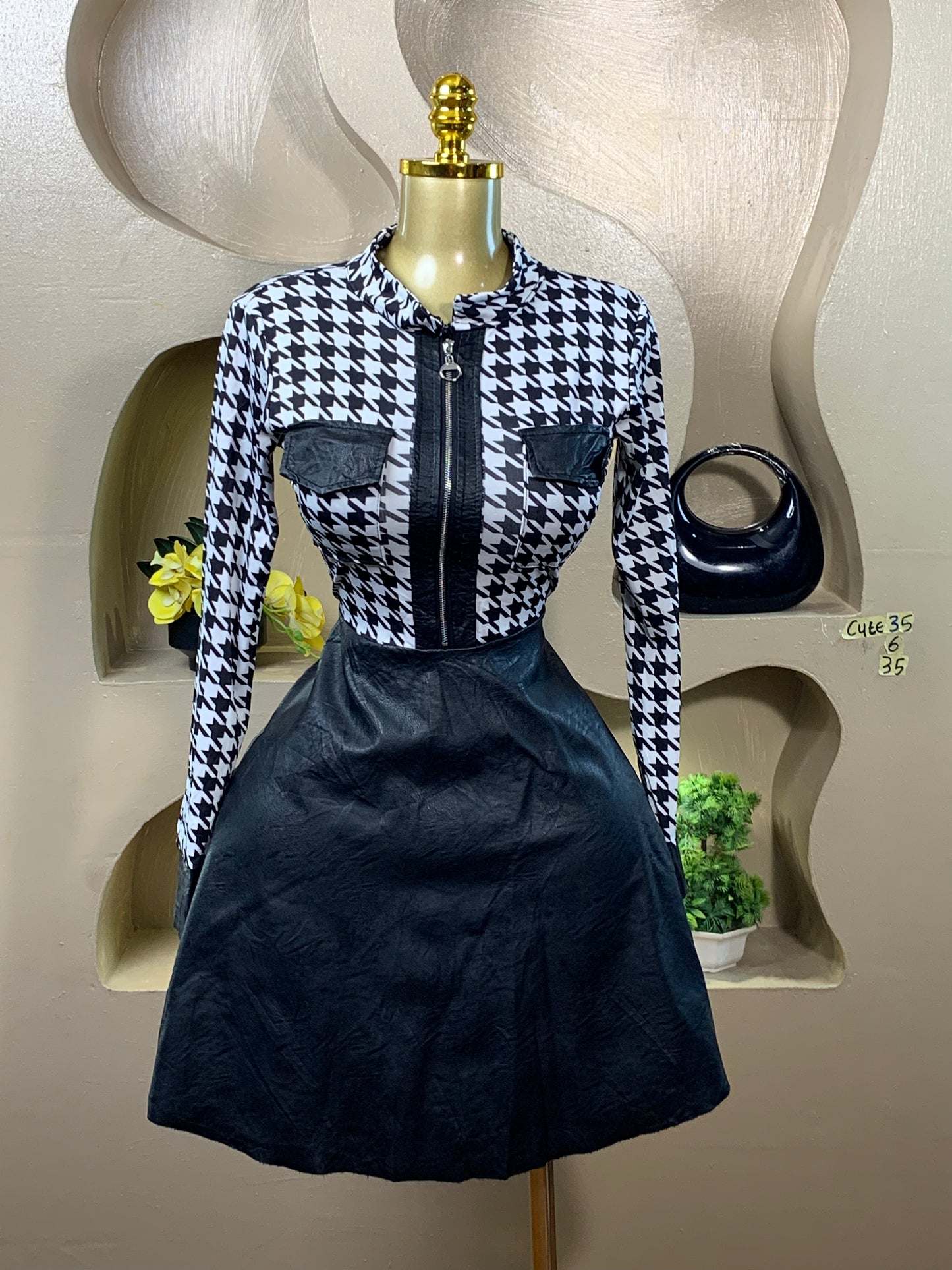 SIZE6 Cute35 Length35 (black&white)