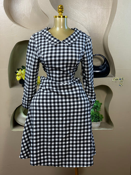 SIZE10 Cute46 Length45 (balck&white)