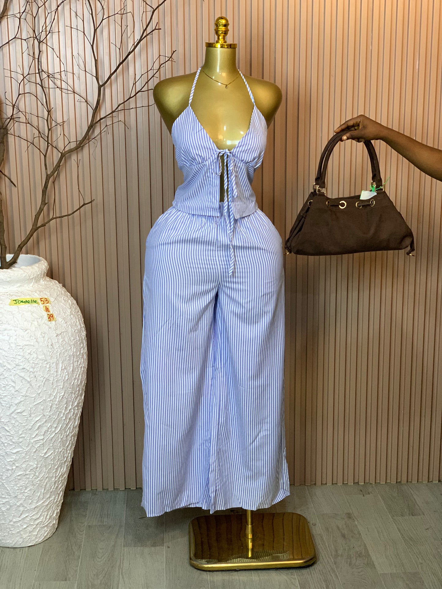 Joedelle53 size10 Length39 Brand new two piece set(Stained)