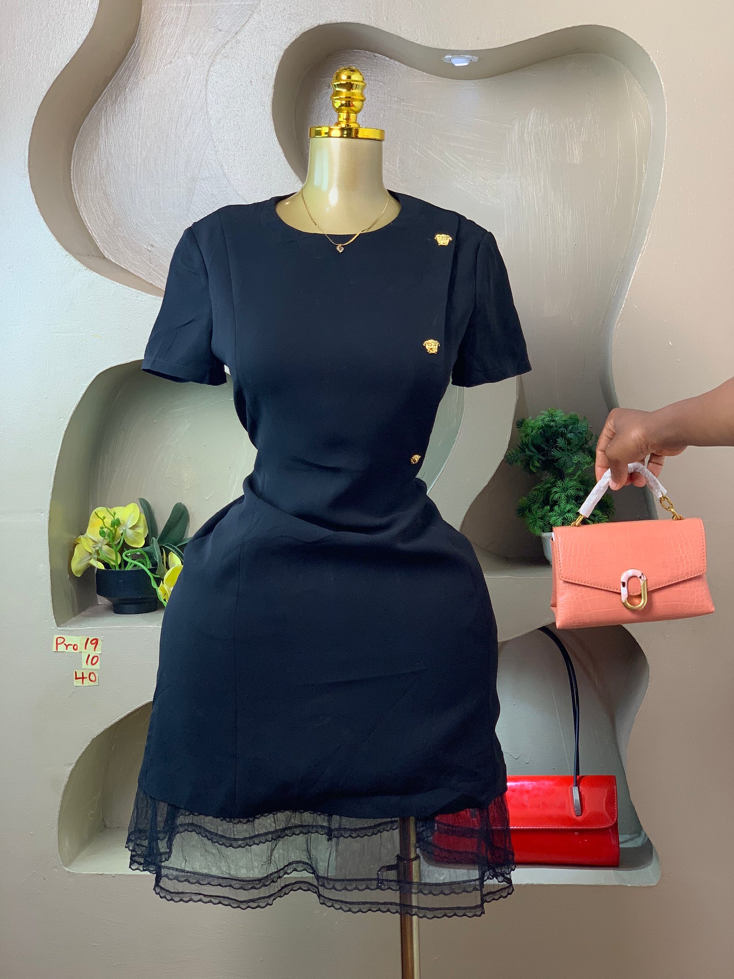 PRO19 SIZE10 Black Corporate DRESS Length40