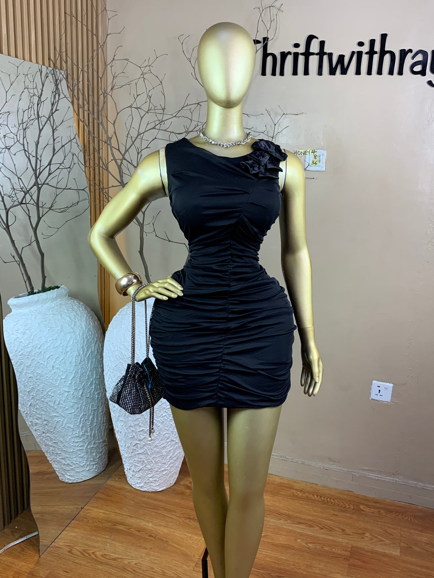 SIZE8 HONEY4 Length36(black)