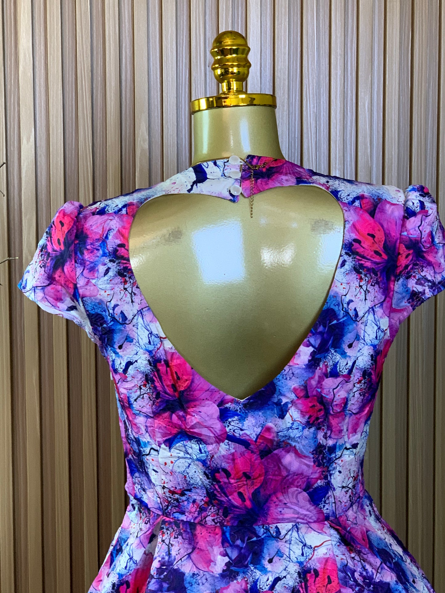 ABBY8 SIZE10 Length42 floral dress