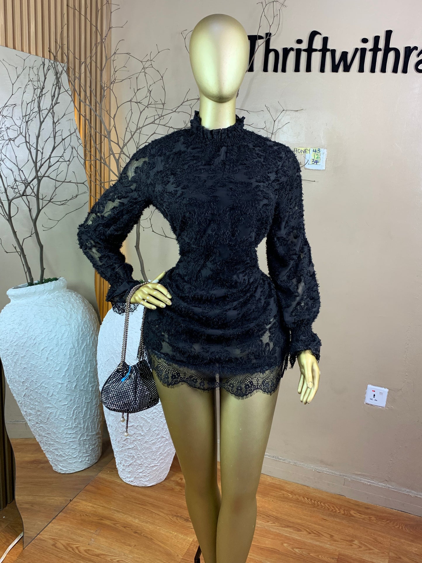 SIZE12 HONEY43 Length34(black)