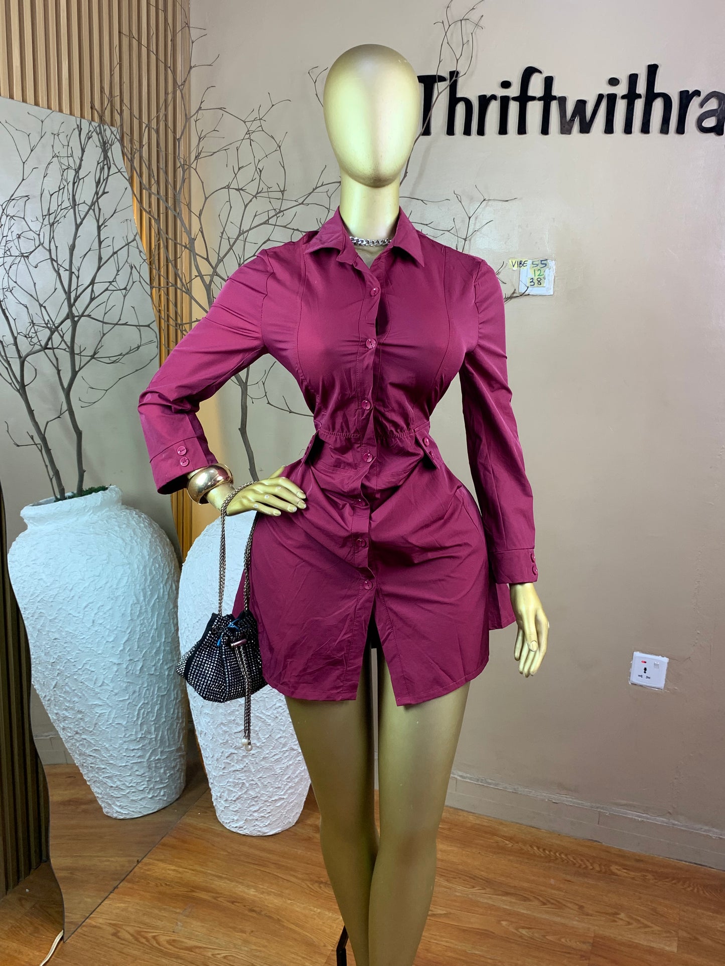 SIZE12 VIBE55 Length38(burgundy)