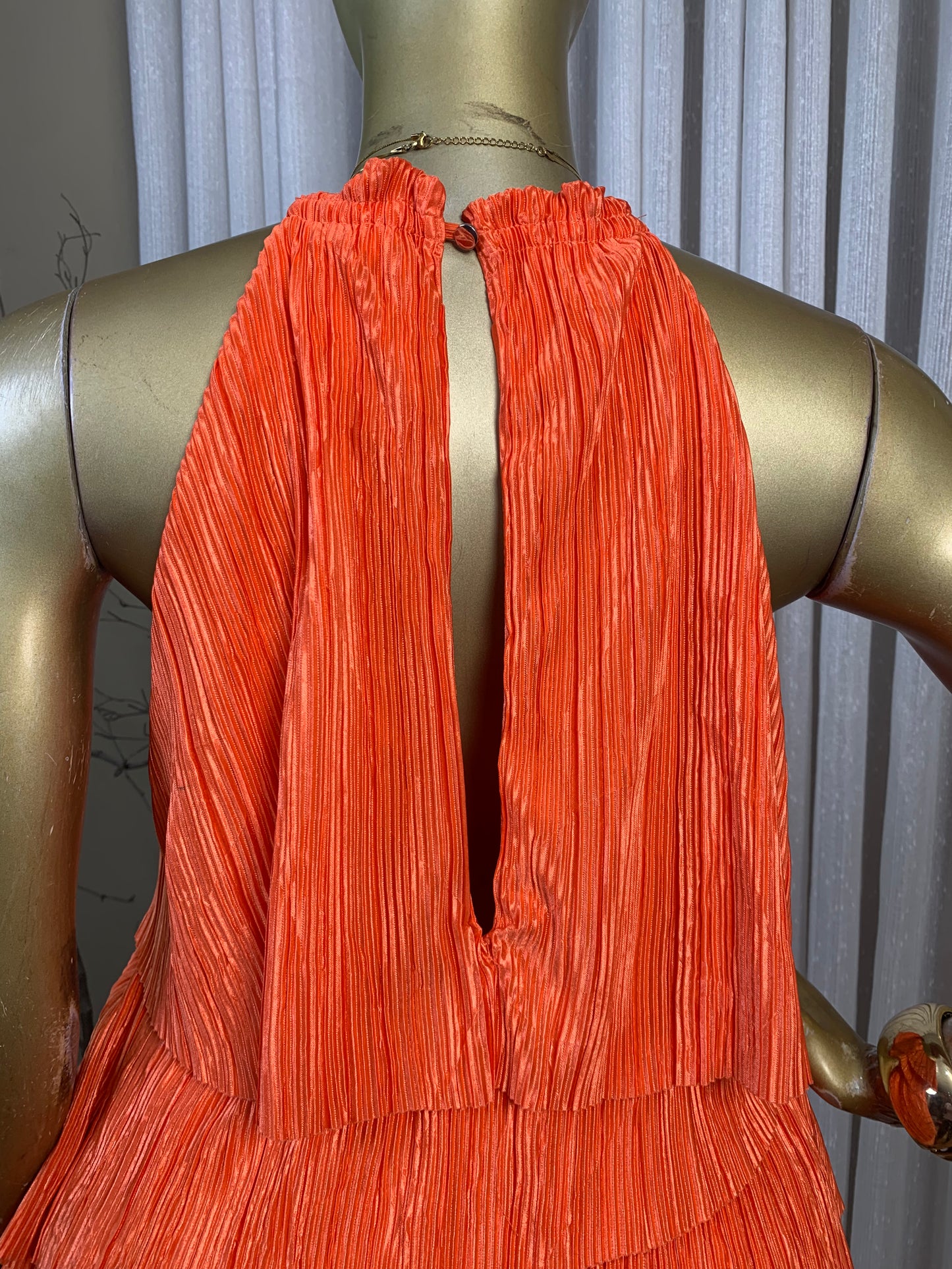 SASSY33 SIZE10 orange jumpsuit Length55