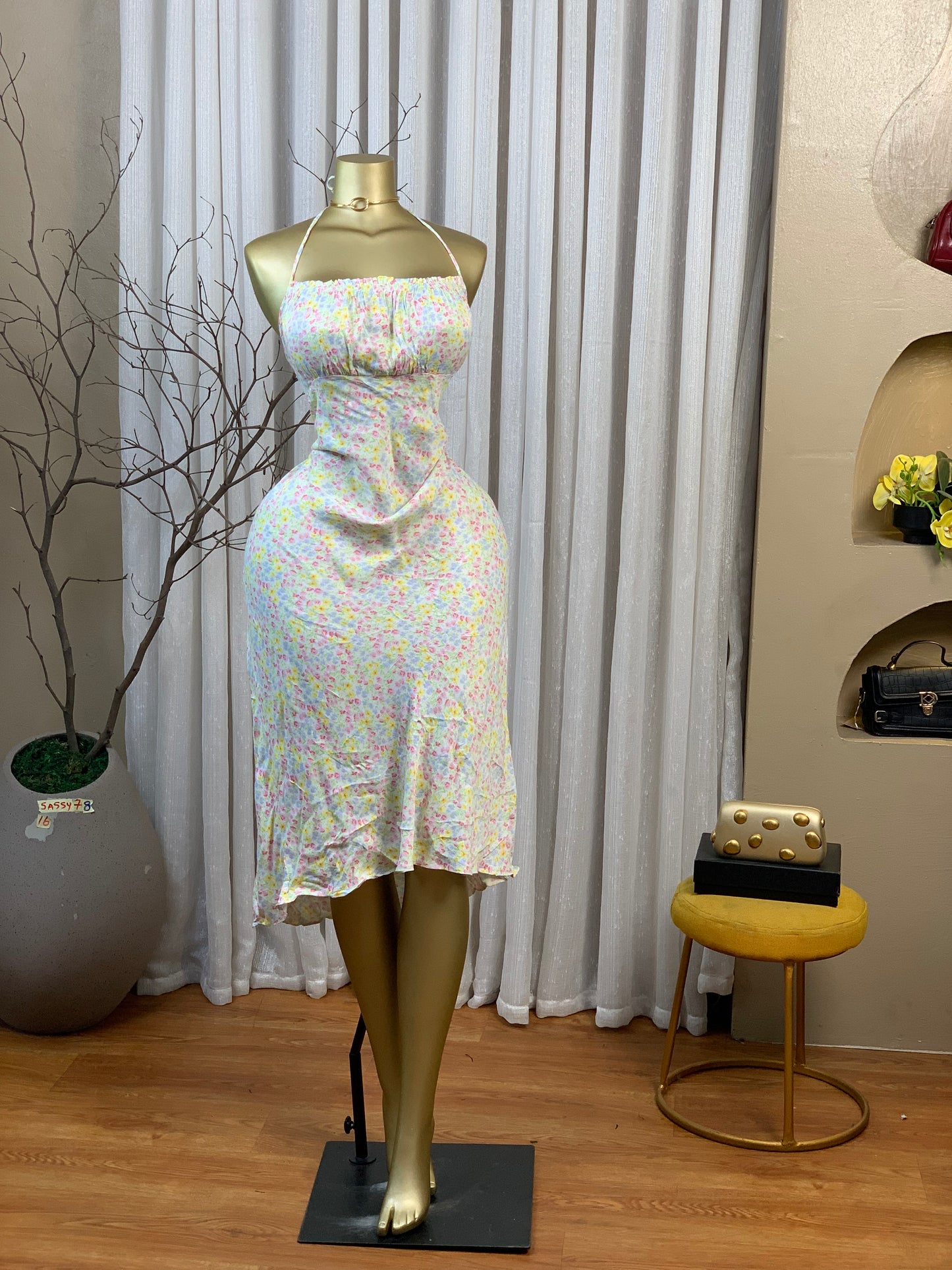 SASSY78 SIZE16 floral DRESS