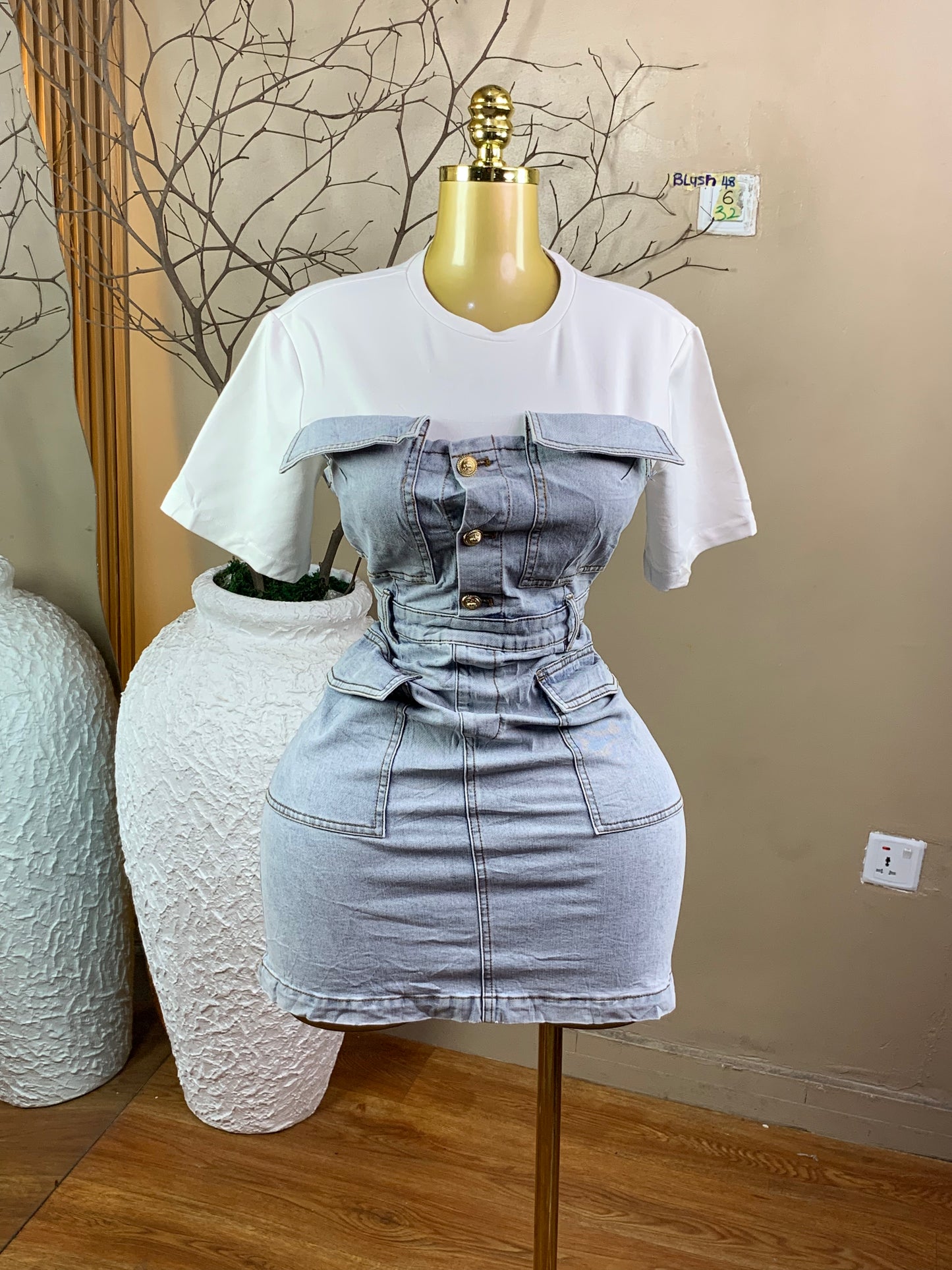 SIZE6 BLUSH48 Length32