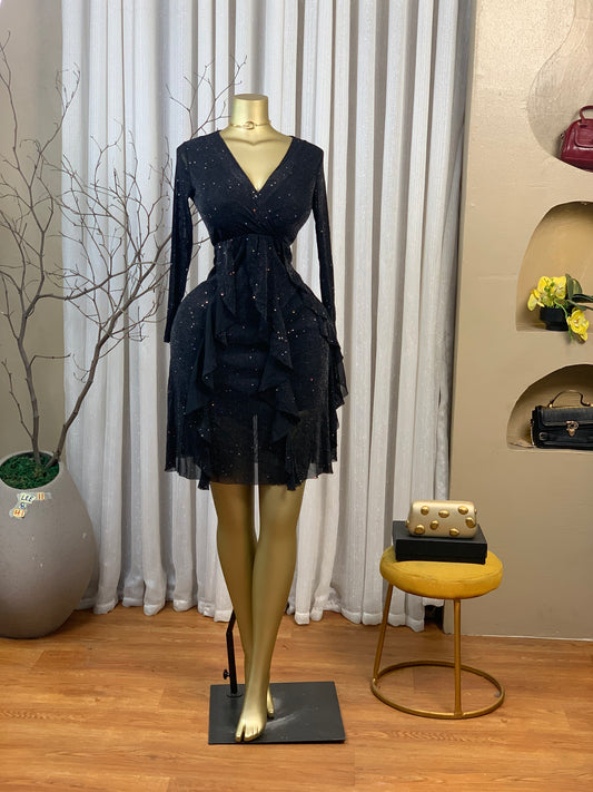LEE11 SIZE8 Black DRESS Length41