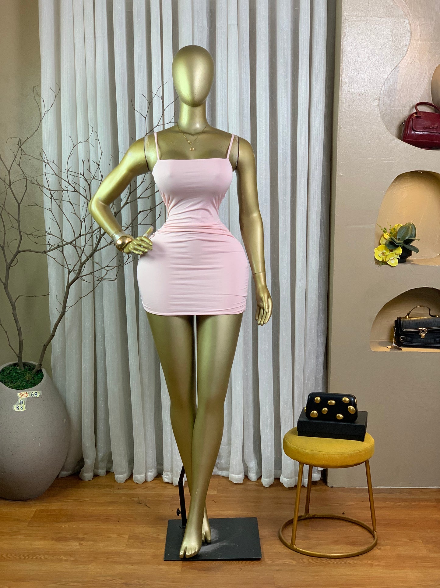 JOY68 SIZE8 Light Pink DRESS Length33