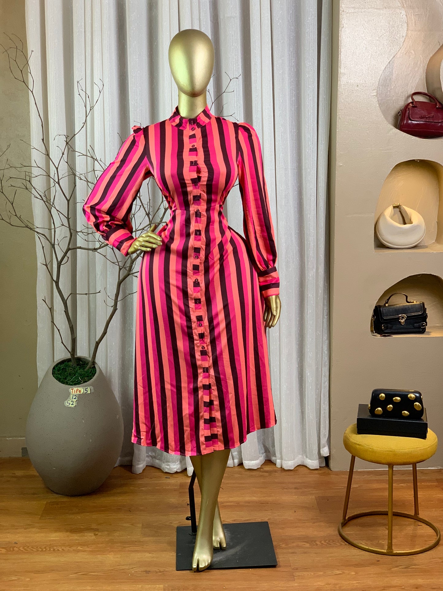TIFE5 SIZE12 Multi color DRESS Length52