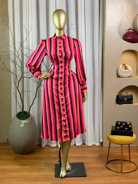 TIFE5 SIZE12 Multi color DRESS Length52