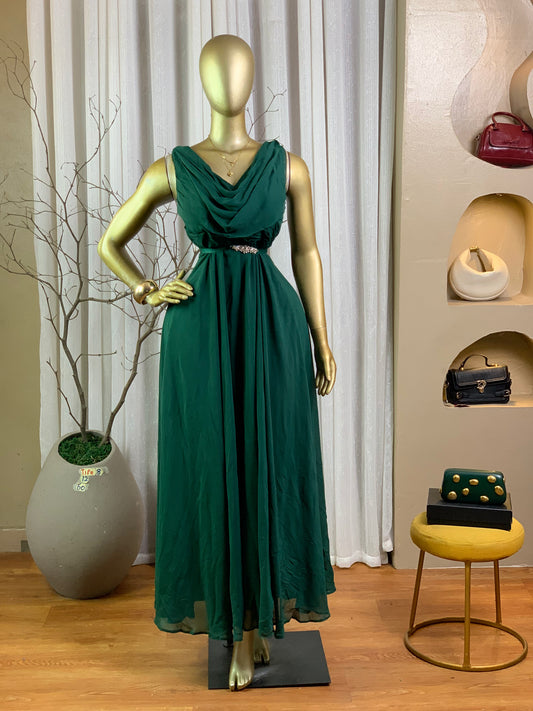 TIFE8 SIZE12 Green DRESS Length60