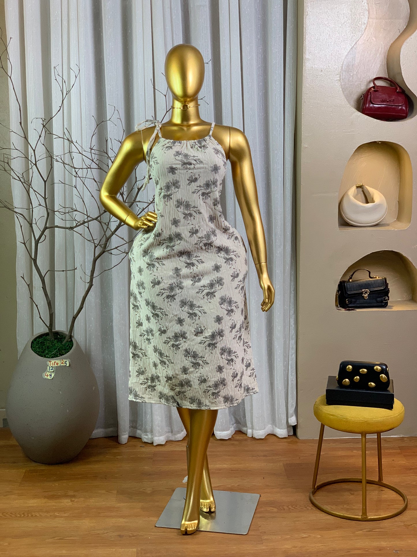 TIFE25 SIZE12 Floral DRESS Length48