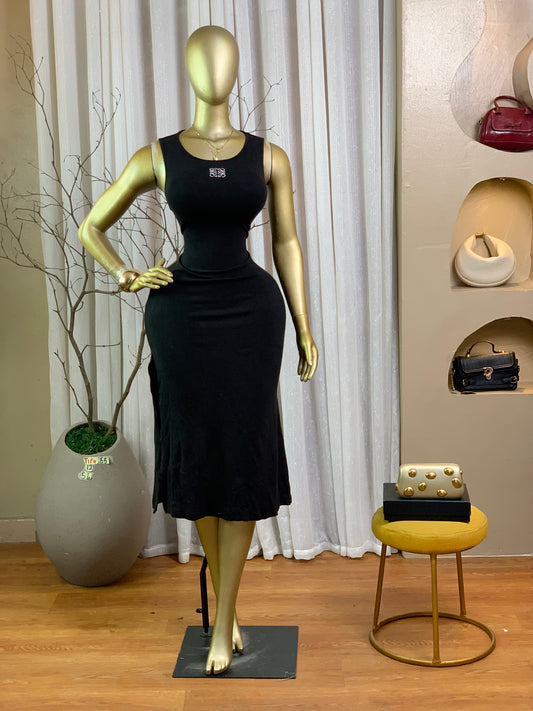 TIFE65 SIZE12 Black DRESS Length51