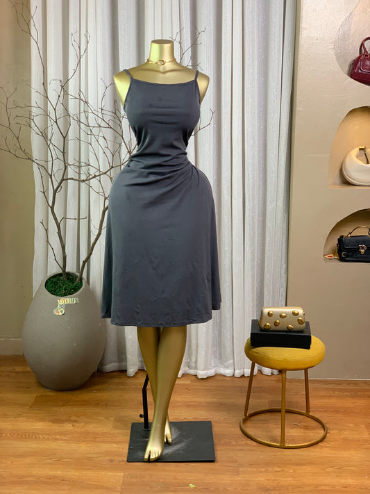 TITI11 SIZE10 grey DRESS Length48