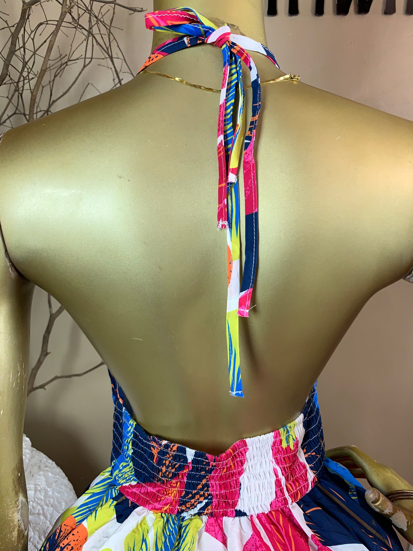 SOLA65 SIZE8/10 Length55 multi color dress