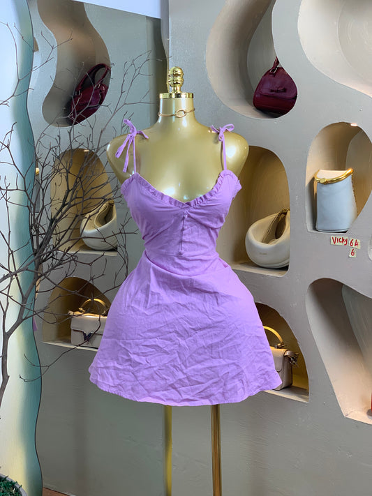 VICKY64 SIZE6 Purple DRESS