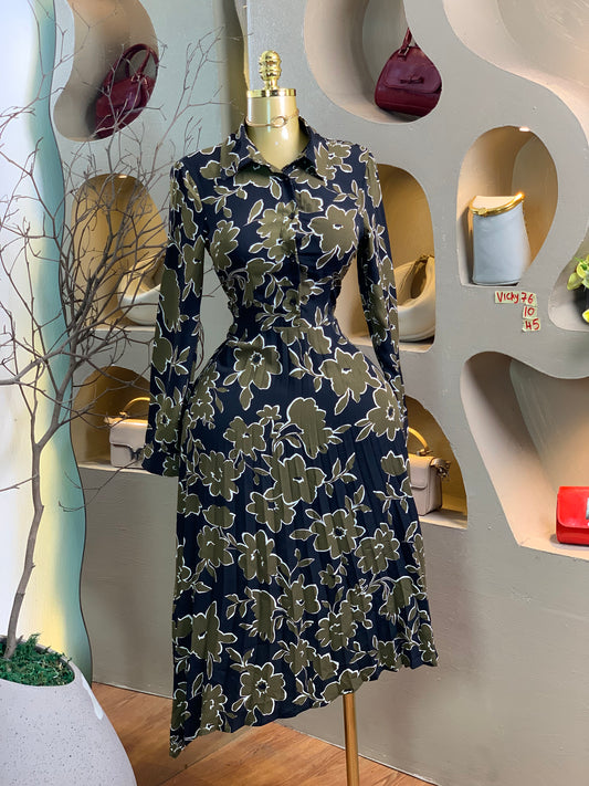 VICKY76 SIZE10 Floral DRESS Length45