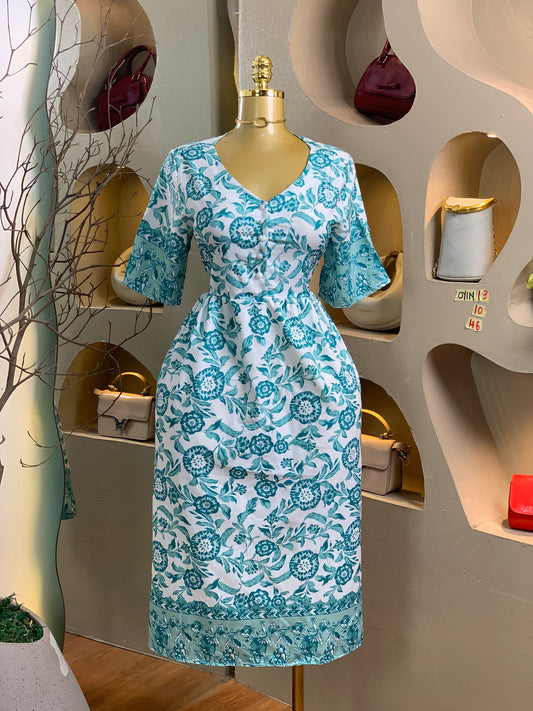 OYIN13 SIZE10 Floral DRESS Length46