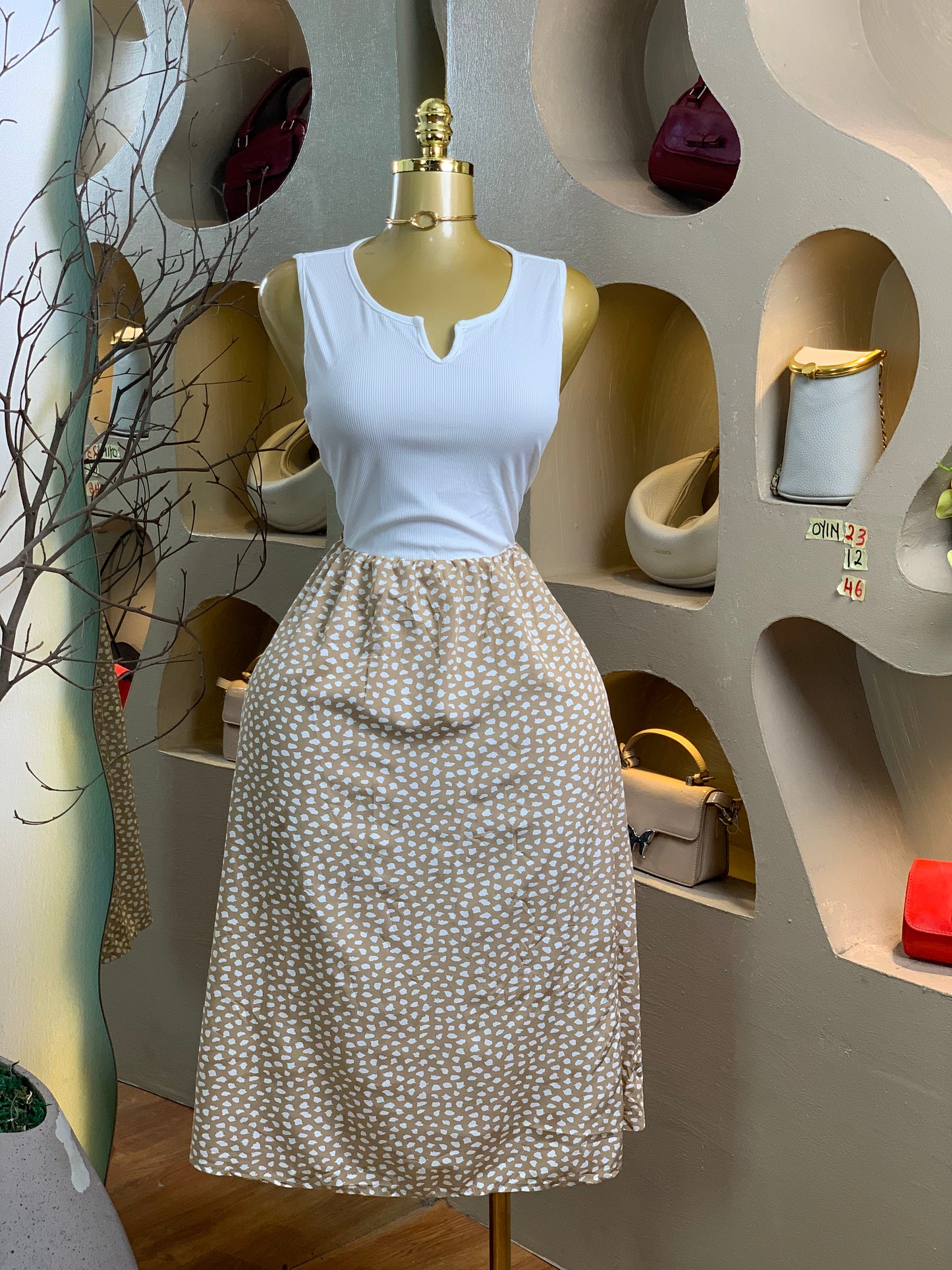 OYIN23 SIZE12 DRESS Length46