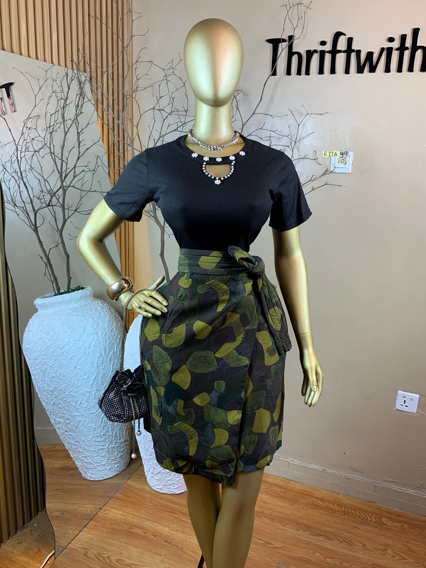SIZE10 RITA49(Wrap Skirt only)