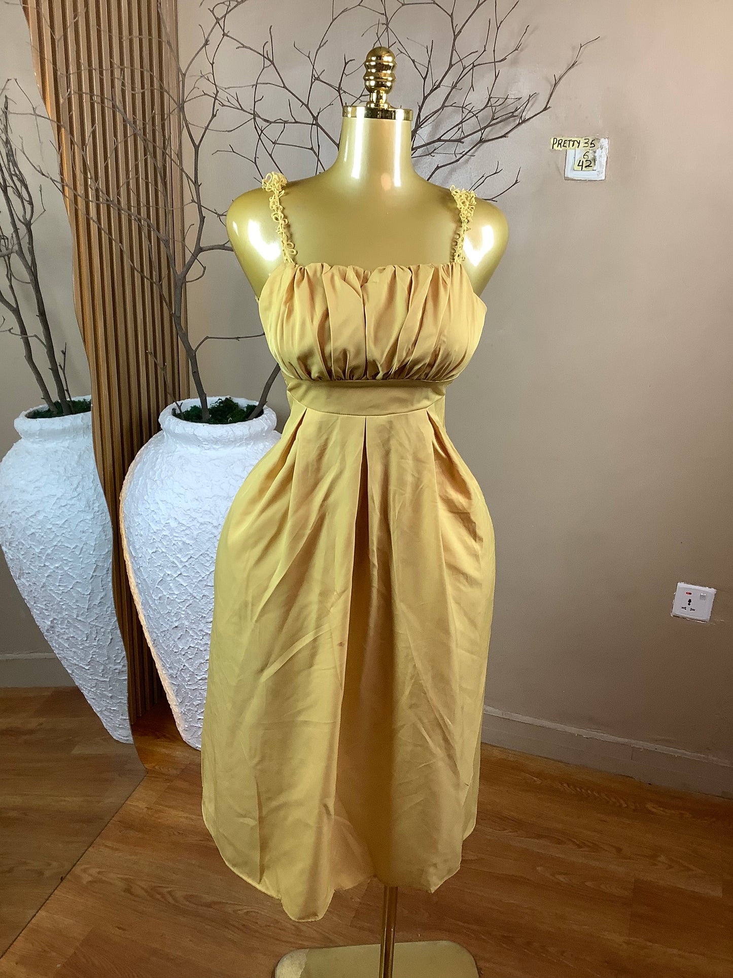 SIZE6 PRETTY35 Length42(Yellow)