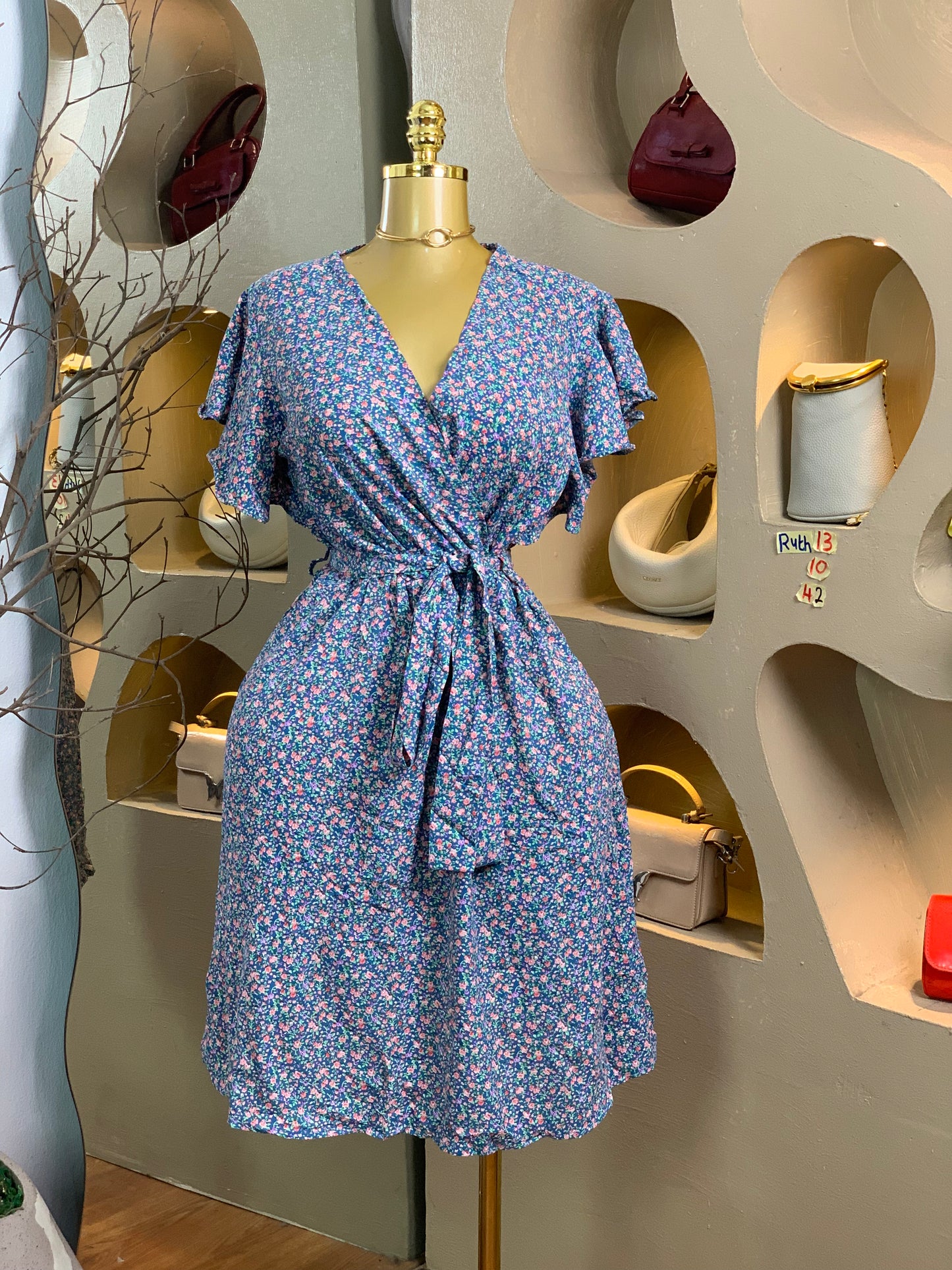RUTH13 SIZE10 Floral DRESS Length42