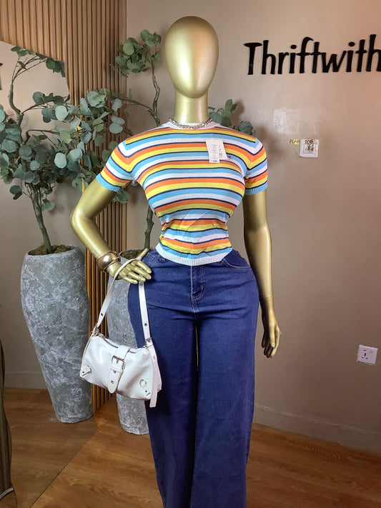 PEAK106 MULTI COLOR TOP SIZE8