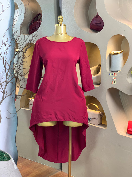RUTH31 SIZE10 Wine DRESS Length32